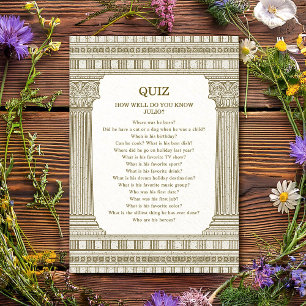 Togröna kort för festquiz