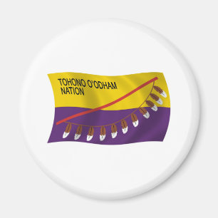 Tohono O'odham Nations Flagga Magnet