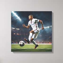 Toile art abstrait Kylian Mbappé Canvastryck