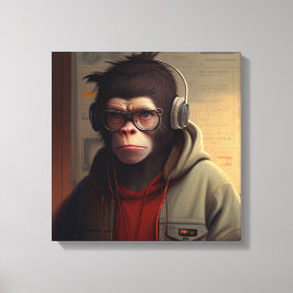 Toile art abstrait monkey canvastryck