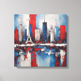Toile art abstrait Paris PSG Canvastryck