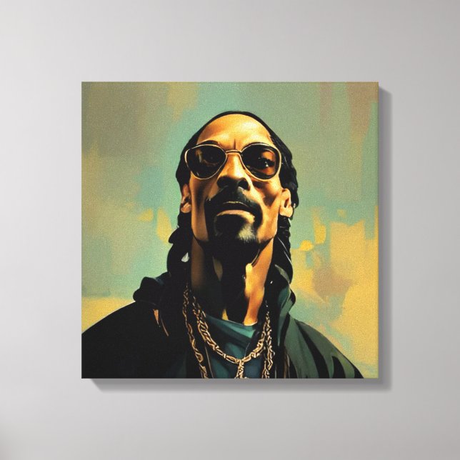 Toile art abstrait Snoop Dog Canvastryck (Framsida)