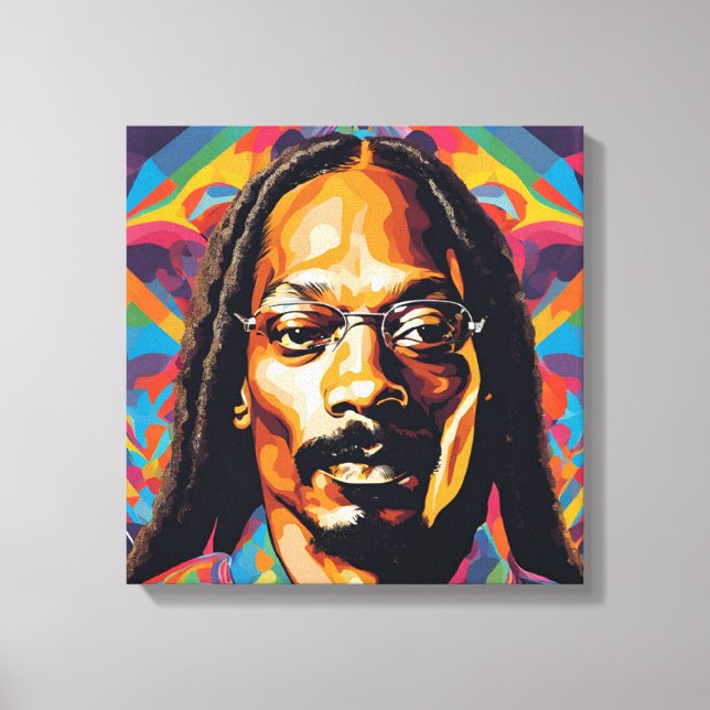 Toile art abstrait Snoop Dog Canvastryck (Framsida)