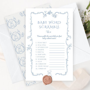 Toile Baby ord Scramble nalle babydusch
