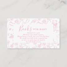 Toile Bear Baby Shower Girl Bokar för Baby Card
