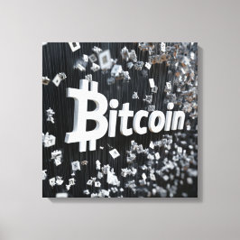 Toile Bitcoin noir Canvastryck