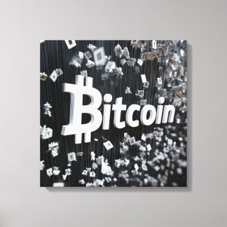 Toile Bitcoin noir Canvastryck