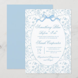 Toile Blue Möhippa Inbjudningar