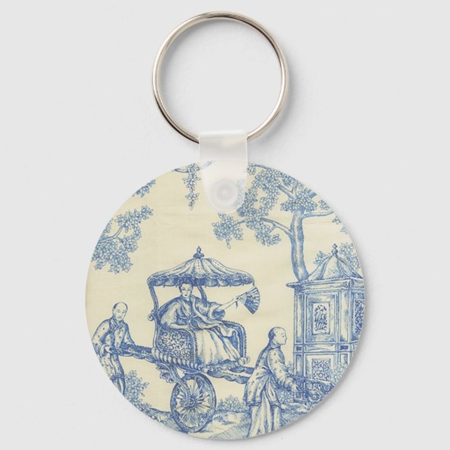 Toile - Blue & White Nyckelring (Framsida)