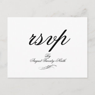 Toile & Calligraphy Bröllop OSA Postcard Helg Vykort