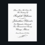 Toile & Calligraphy Bröllop spara datum vykort<br><div class="desc">Anpassa anpassningsbarna ovan. Du hittar ytterligare samordningsobjekt i vår "Calligraphy & Vin Bröllop"-samling. ***NOTERA: För objekt som har en bakgrund i färgaden kan du ändra färg så att det passar ditt bröllop färg-schema. Klicka bara på "Anpassa ytterligare" om du vill göra ändringar.</div>