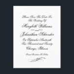 Toile & Calligraphy Bröllop spara datum vykort<br><div class="desc">Anpassa anpassningsbarna ovan. Du hittar ytterligare samordningsobjekt i vår "Calligraphy & Vin Bröllop"-samling. ***NOTERA: För objekt som har en bakgrund i färgaden kan du ändra färg så att det passar ditt bröllop färg-schema. Klicka bara på "Anpassa ytterligare" om du vill göra ändringar.</div>