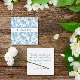 Toile Chinoiserie Fransk Blue Tack Anteckningskort