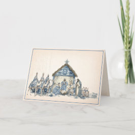 Toile | Chinoiserie Nativitet Kort