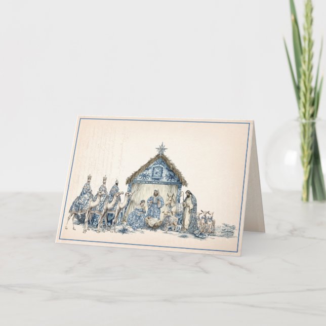 Toile | Chinoiserie Nativitet Kort (Framsida)