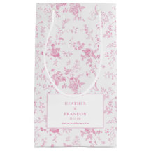 Toile Classic Vintage Blommig Rosa Bröllop