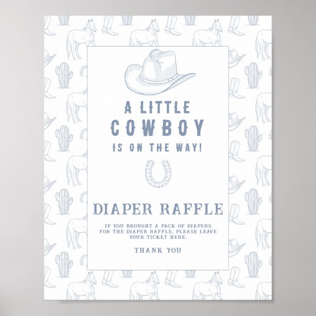 Toile Cowboybabydusch - Skalat raffel Poster (Framsidan)