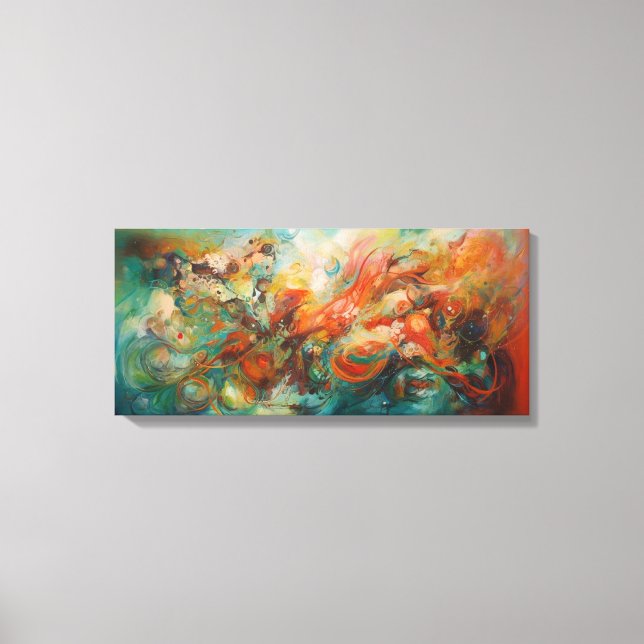 Toile d'art abstrait canvastryck (Framsida)