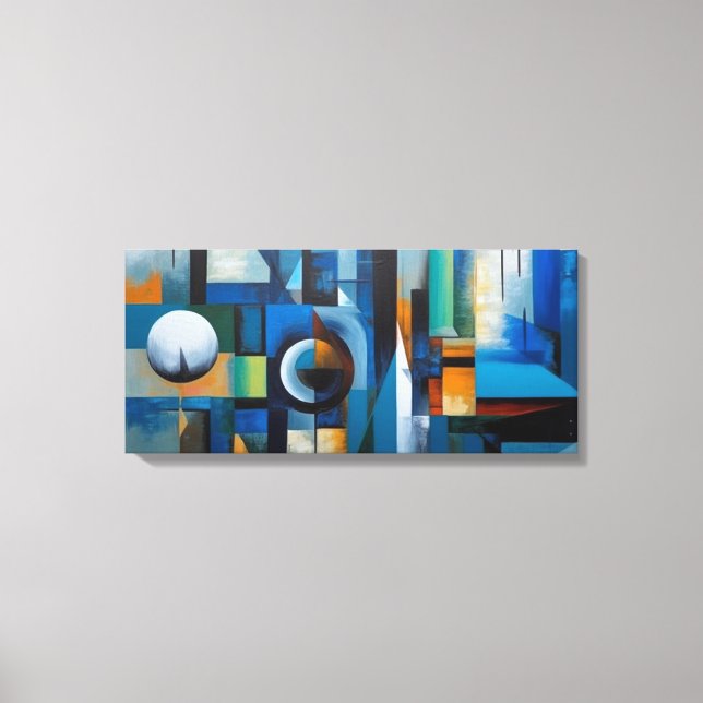 Toile d'art abstrait canvastryck (Framsida)