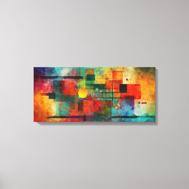 Toile d'art abstrait canvastryck (Framsida)