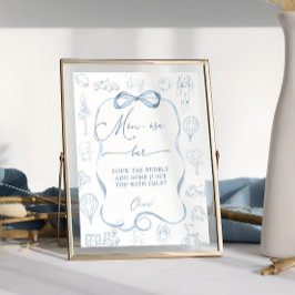 Toile de Jo Nursery Baby Shower Mamma-osa Pub Poster