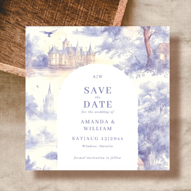 Toile de Jouy Art Bröllop Spara Datumet (Skapare uppladdad)