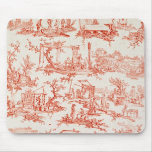 Toile de Jouy, att illustrera bearbetar av manuf Musmatta