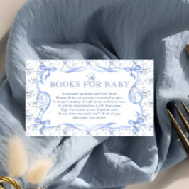 Toile de jouy Bear Blue Bokar för Baby Tilläggskort