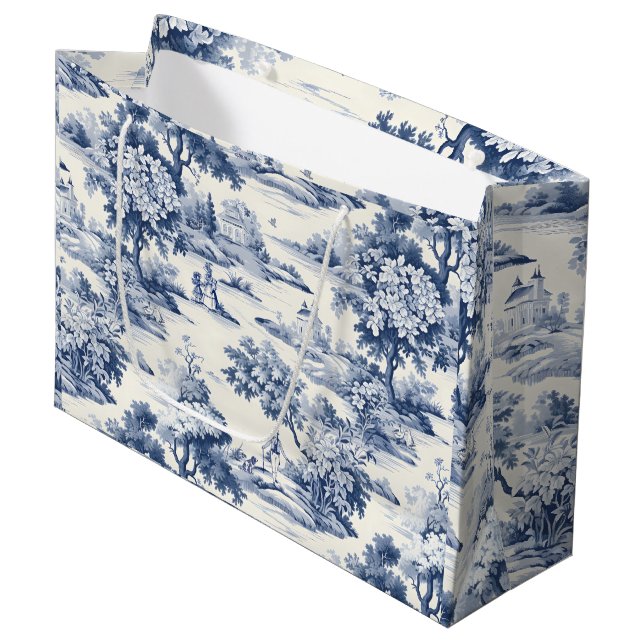 Toile de jouy, blue and white,porcelain (Framsidan Vinklad)