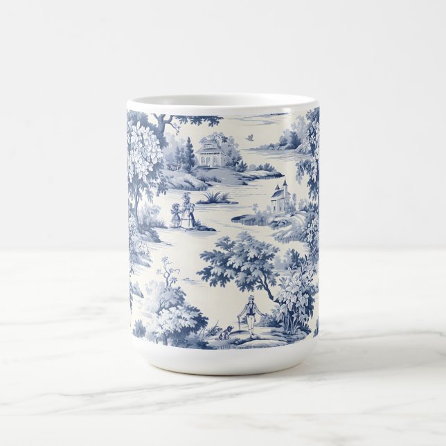 Toile de jouy, blue and white,porcelain kaffemugg (Center)