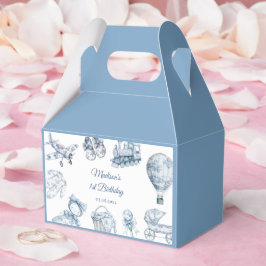 Toile De Jouy Blue Birthday Party Presentaskar
