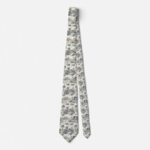 Toile de Jouy Countryside Neck Tie | Klassisk