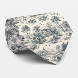 Toile de Jouy Countryside Neck Tie | Klassisk Slips