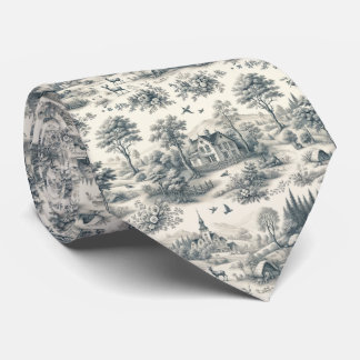 Toile de Jouy Countryside Neck Tie | Klassisk Slips