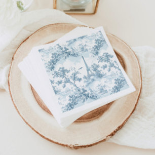 Toile de Jouy Eiffel torn Parisian Chinoiserie Pappersservett