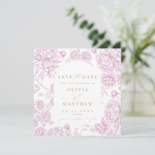 Toile De Jouy Fransk Bröllop Spara Datumet