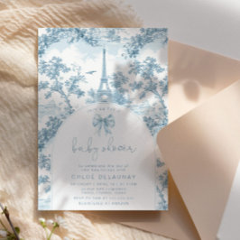 Toile de Jouy Fransk Tema för buskdusch Inbjudningar