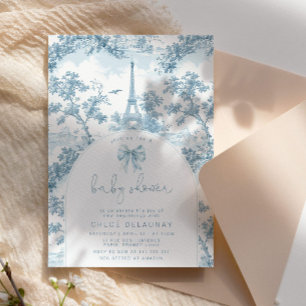 Toile de Jouy Fransk Tema för buskdusch Inbjudningar