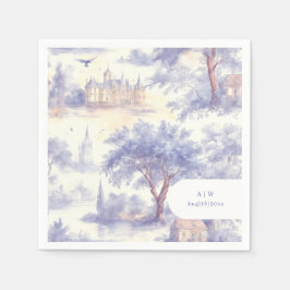Toile de jouy konst pappersservett