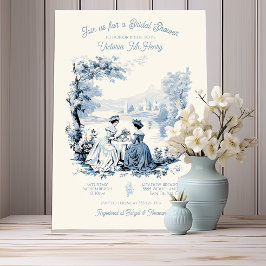 Toile de jouy Möhippa Inbjudningar