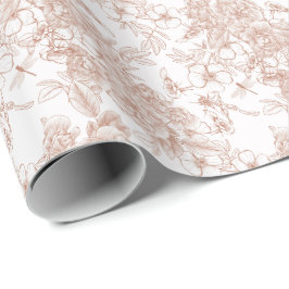 Toile-De-Jouy Mönster Bröllop Presentpapper