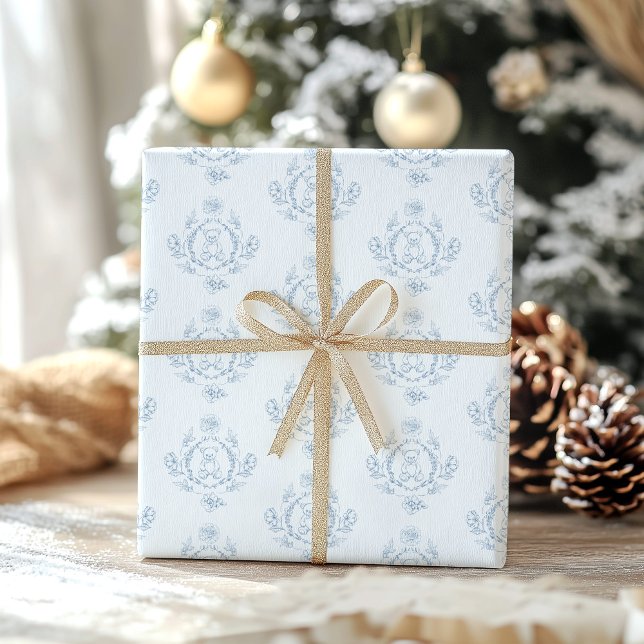 Toile de Jouy Nalle babydusch Presentpapper (Skapare uppladdad)