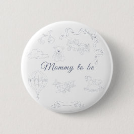 Toile de Jouy Nursery Baby Shower Mommy to be Knapp