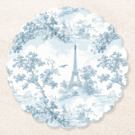 Toile de Jouy Parisian vintage Baby duscha Underlägg Papper