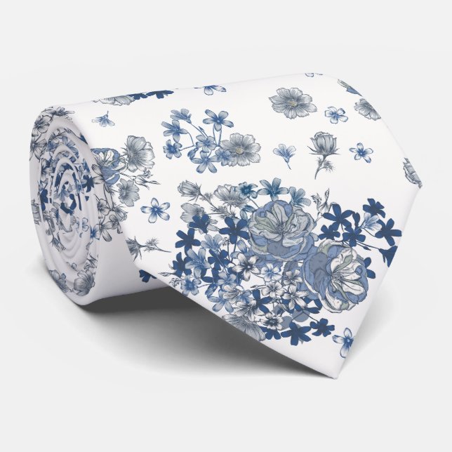 Toile-De-Jouy Pattern Wedding  Slips (Rullad)