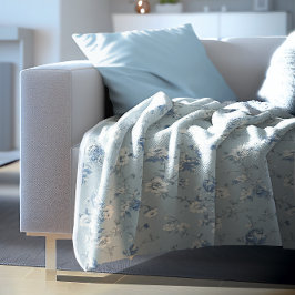 Toile De Jouy Peonies Fleecefilt