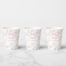 Toile De Jouy Rosa Band Flickig Bebis Badrumsfest