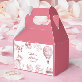 Toile De Jouy Rosa Födelsedagsfest Presentaskar
