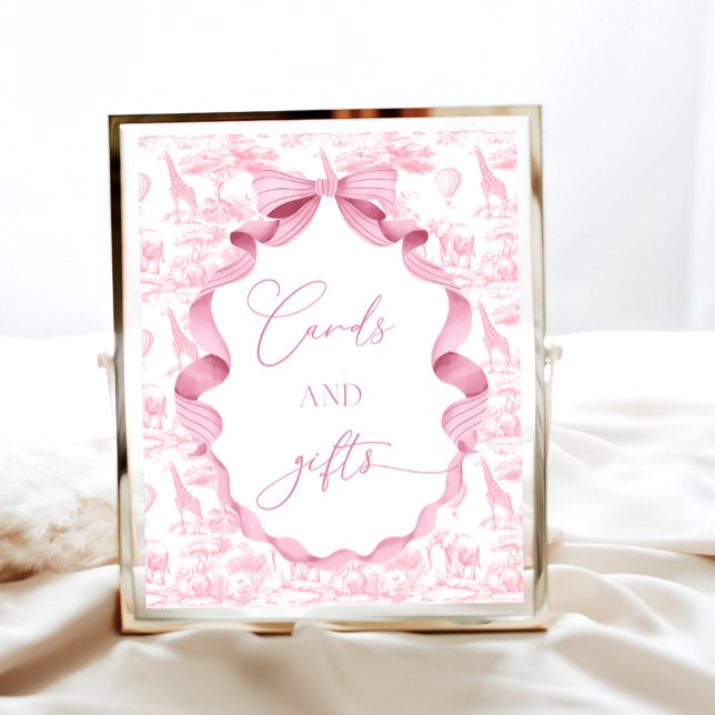 Toile de Jouy Rosa Safari Animals Cards and Gifts Poster (Skapare uppladdad)