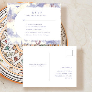Toile de jouy RSVP Svar Meddelande Vykort